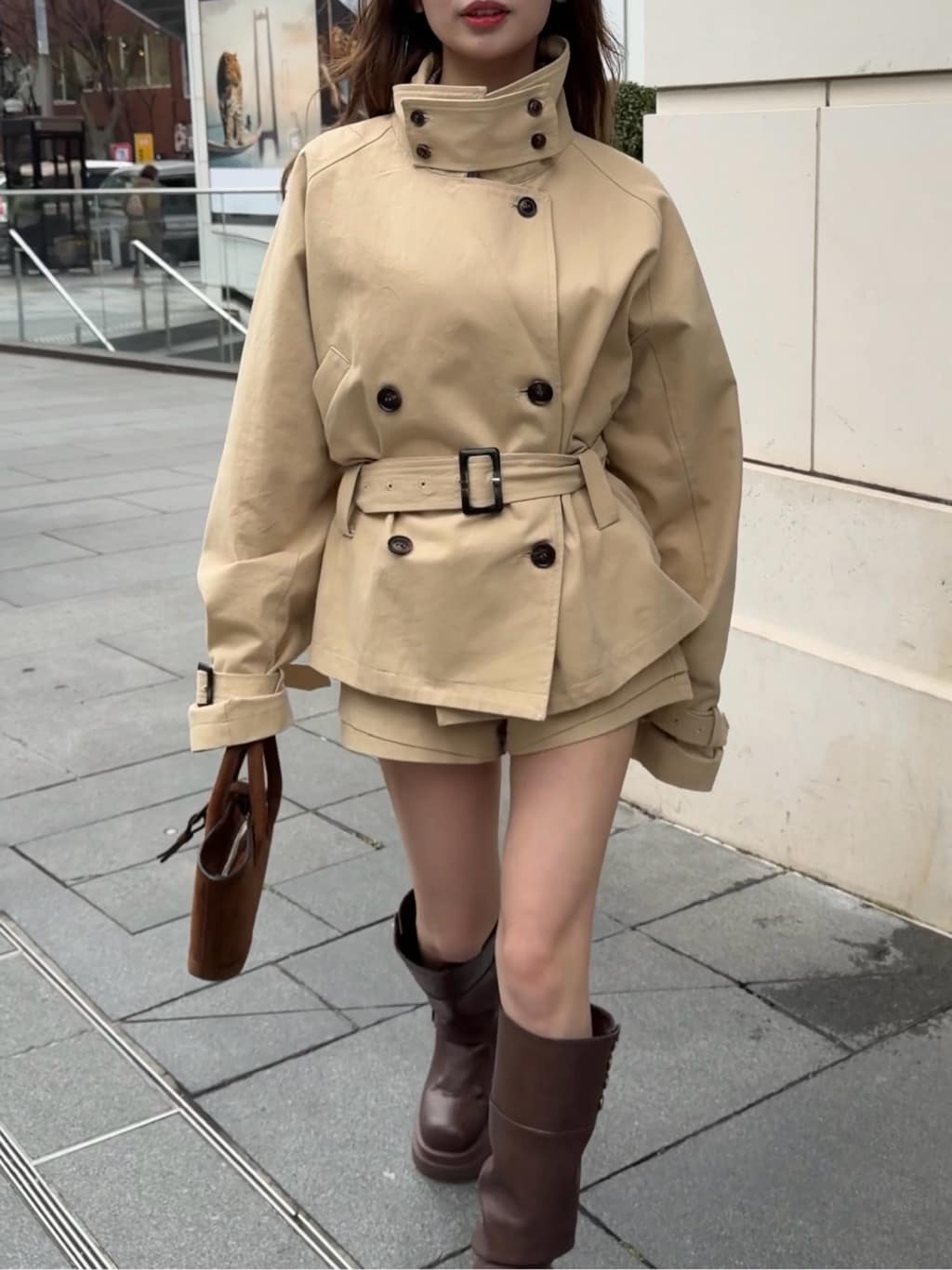 RAY CASSIN Short loose trench coat - Image 72