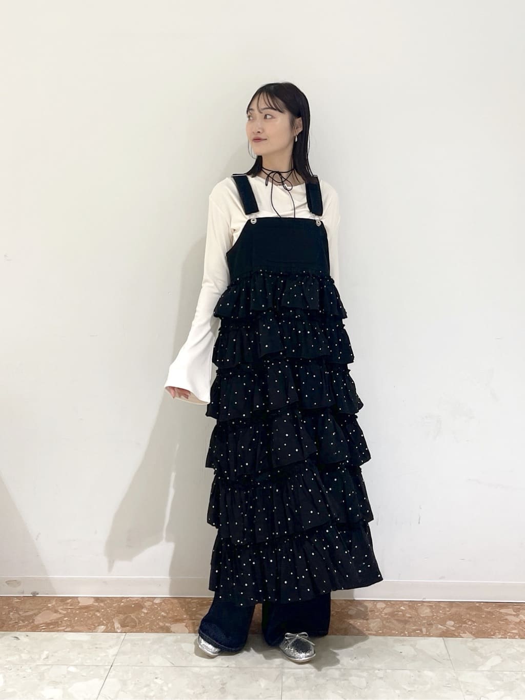 w closet 荷葉邊多層吊帶裙 - Image 61