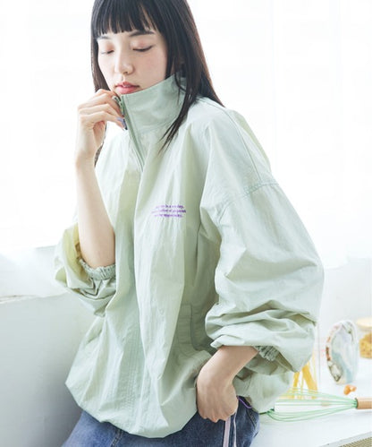 Half Zip Nylon Pullover