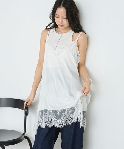 forksy. 緞面Lace吊帶背心 - Image 3