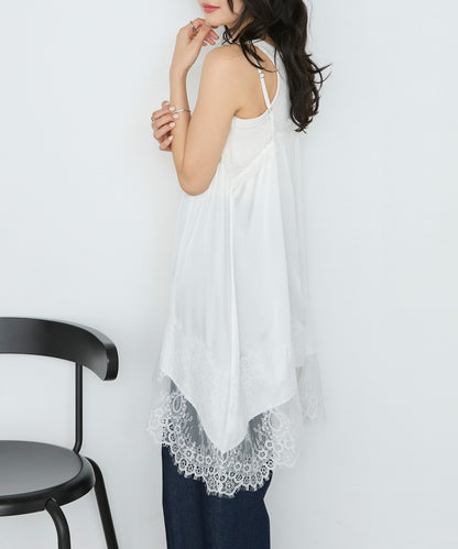 forksy. 緞面Lace吊帶背心 - Image 6