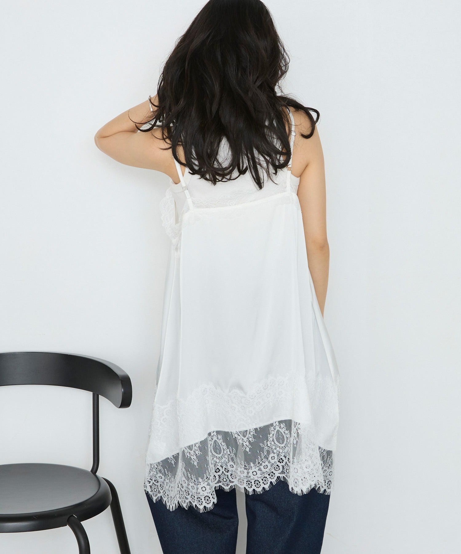 forksy. 緞面Lace吊帶背心 - Image 7