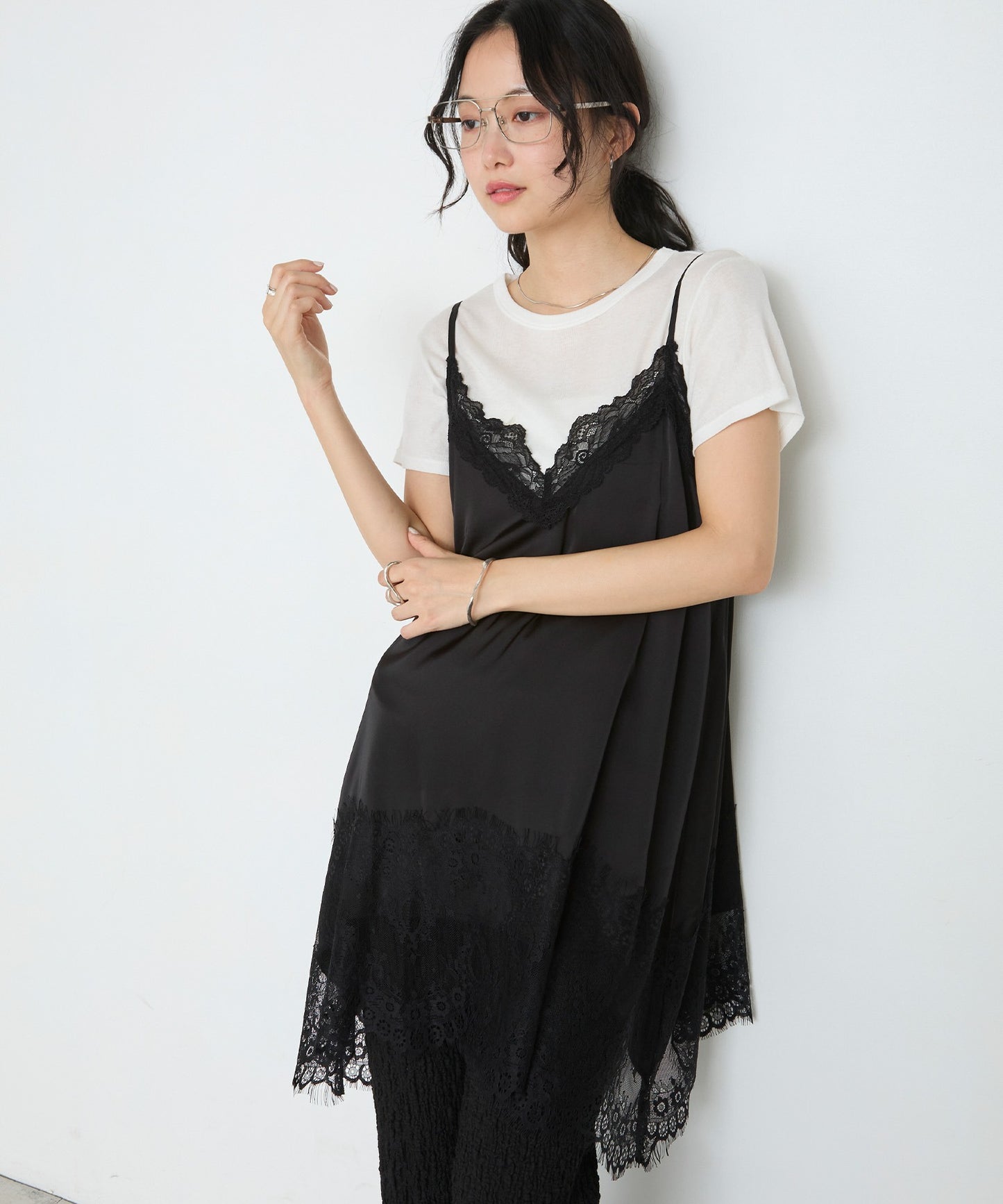 forksy. 緞面Lace吊帶背心 - Image 13