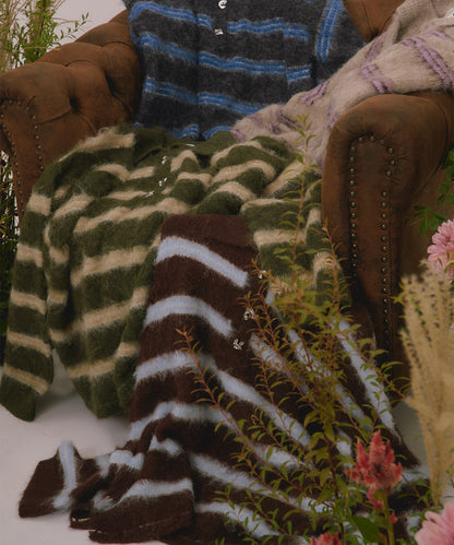 loin nuit striped pattern button knit - Image 121