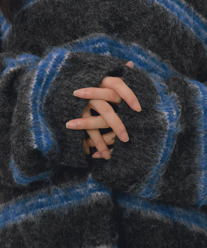loin nuit striped pattern button knit - Image 39