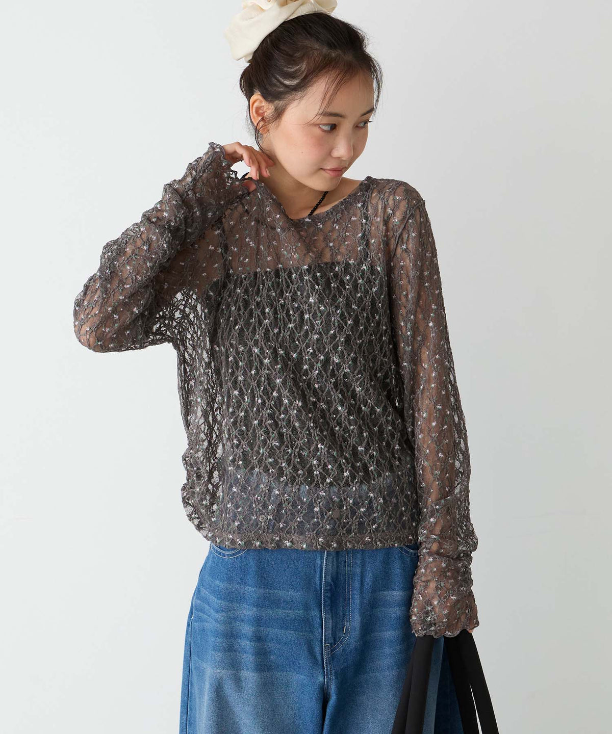 forksy 必入碎花/波點Sheer Lace Top - Image 65