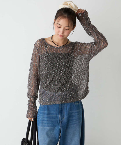 forksy 必入碎花/波點Sheer Lace Top - Image 66