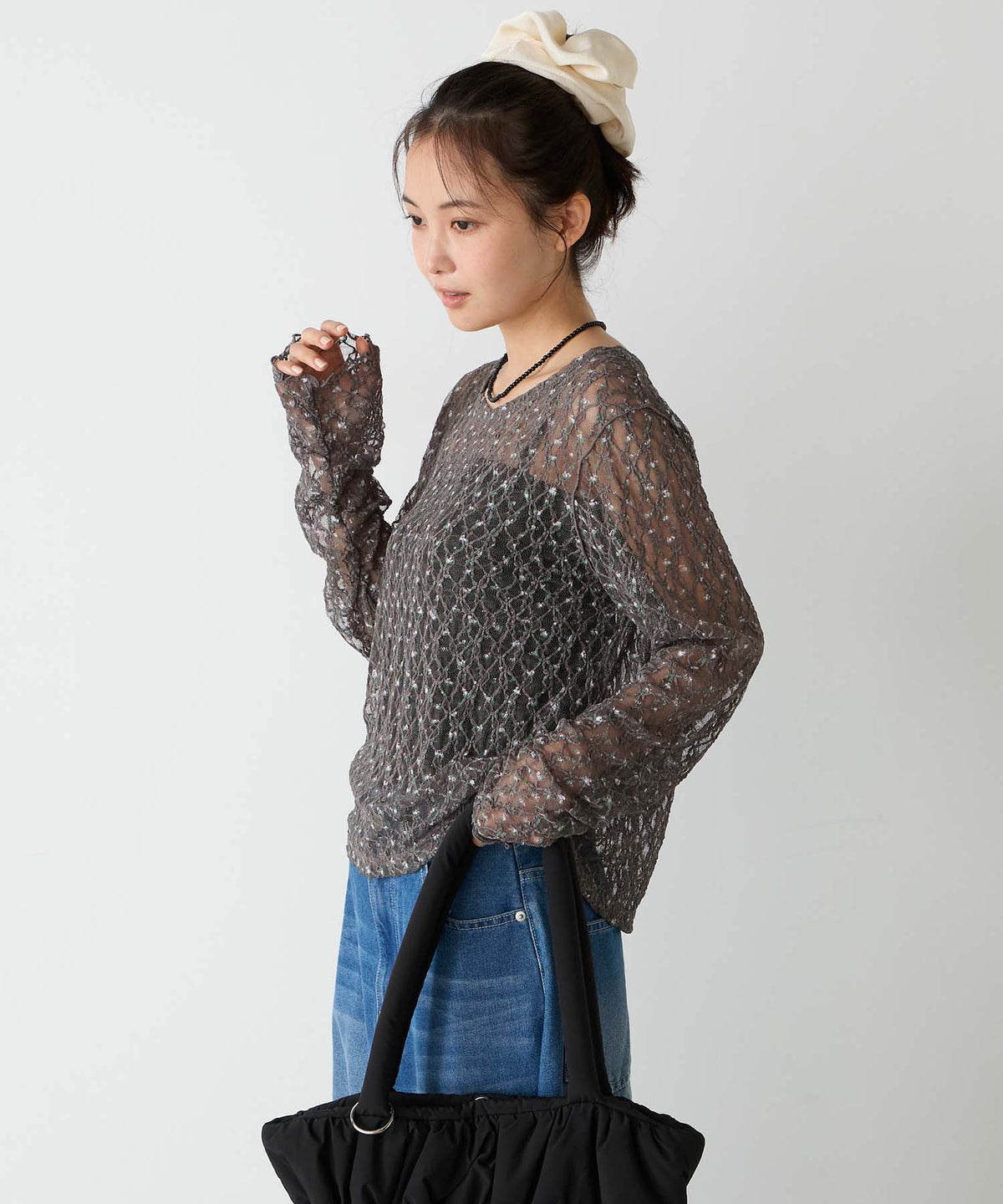 forksy 必入碎花/波點Sheer Lace Top - Image 67
