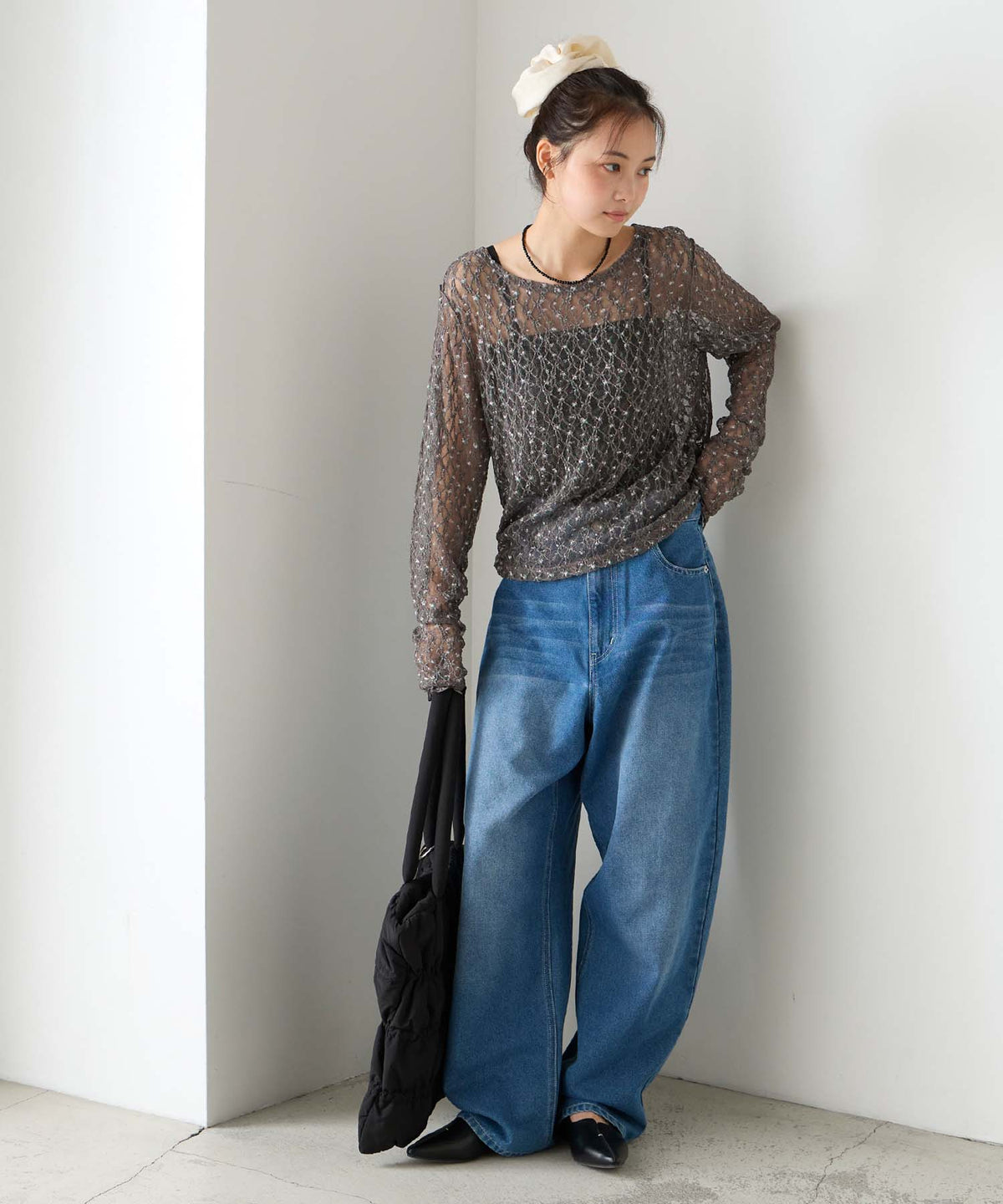 forksy 必入碎花/波點Sheer Lace Top - Image 72