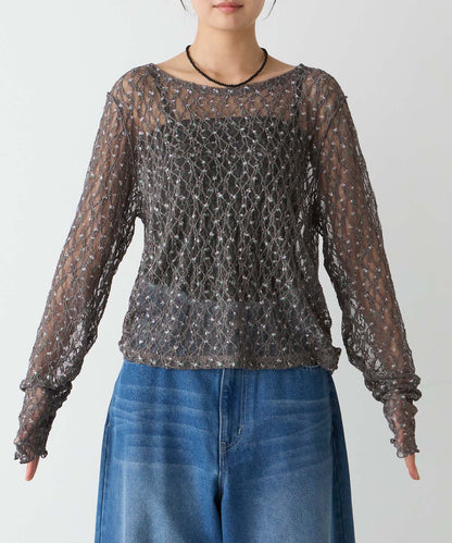 forksy 必入碎花/波點Sheer Lace Top - Image 73