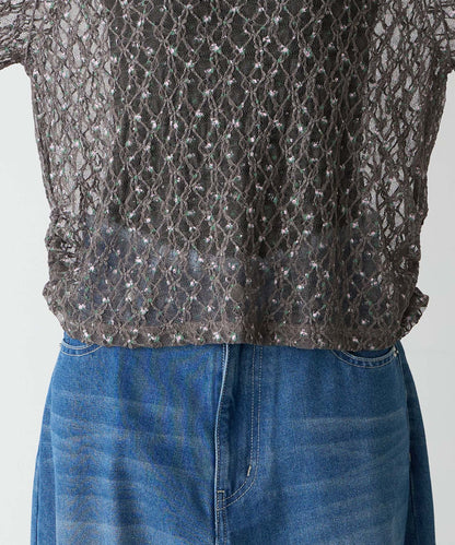 forksy 必入碎花/波點Sheer Lace Top - Image 77