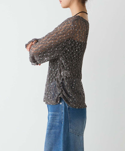 forksy 必入碎花/波點Sheer Lace Top - Image 80