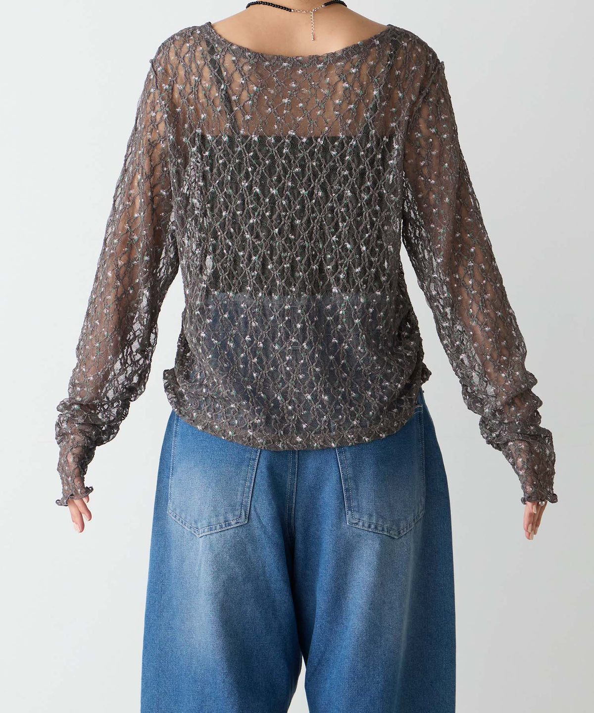 forksy 必入碎花/波點Sheer Lace Top - Image 81