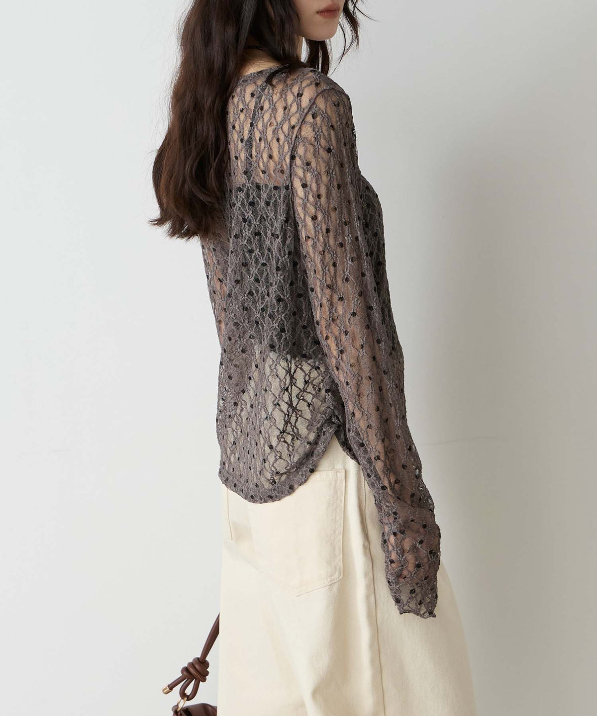 forksy 必入碎花/波點Sheer Lace Top - Image 46