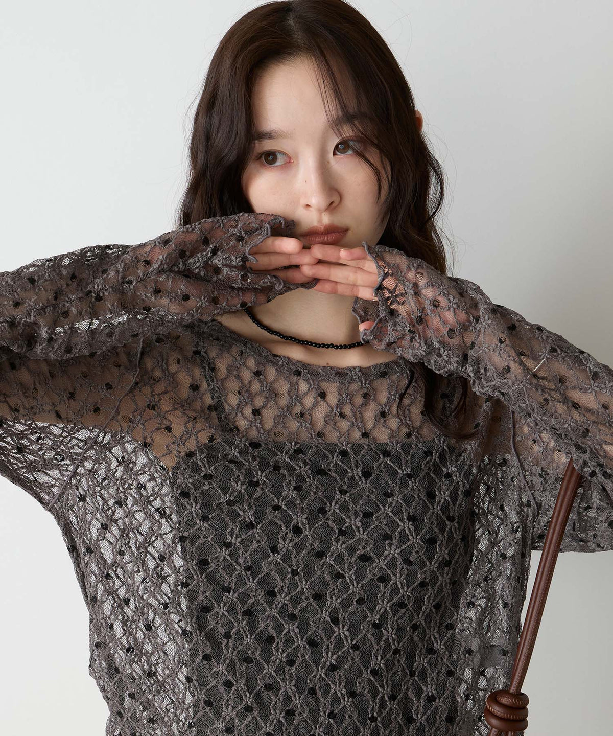 forksy 必入碎花/波點Sheer Lace Top - Image 48