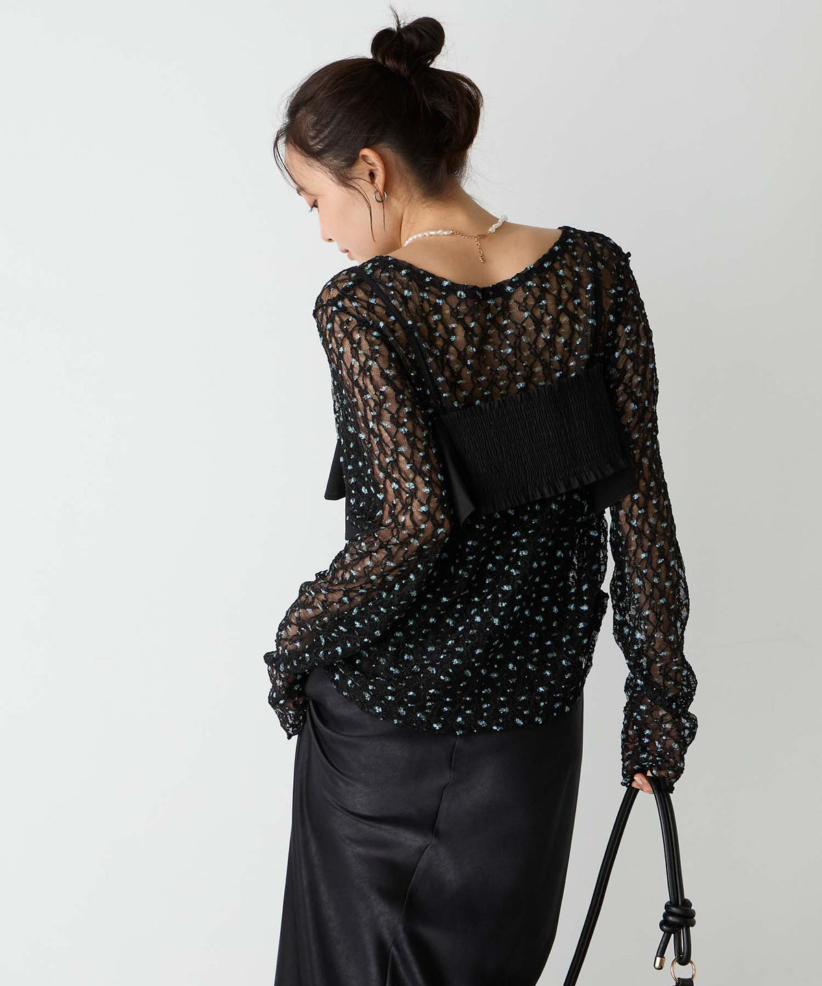 forksy 必入碎花/波點Sheer Lace Top - Image 58