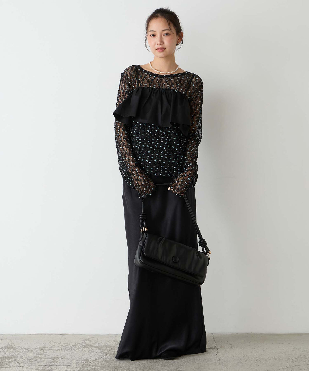 forksy 必入碎花/波點Sheer Lace Top - Image 60