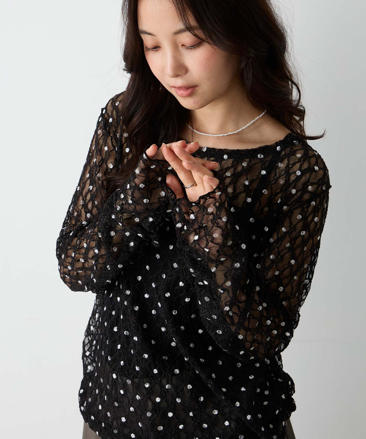 forksy 必入碎花/波點Sheer Lace Top - Image 28