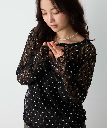 forksy 必入碎花/波點Sheer Lace Top - Image 28