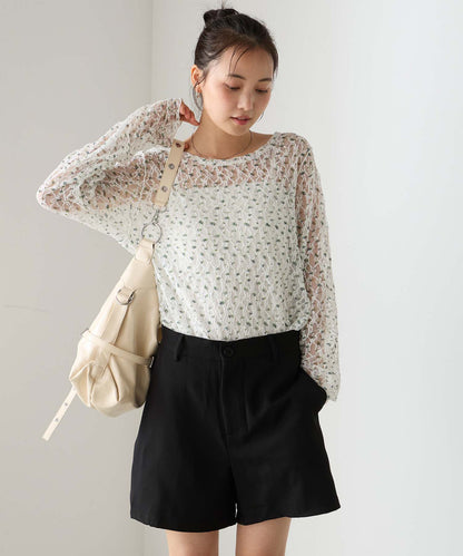 forksy 必入碎花/波點Sheer Lace Top - Image 34