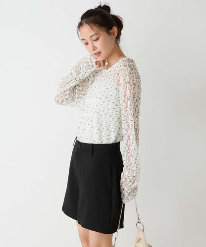 forksy 必入碎花/波點Sheer Lace Top - Image 37