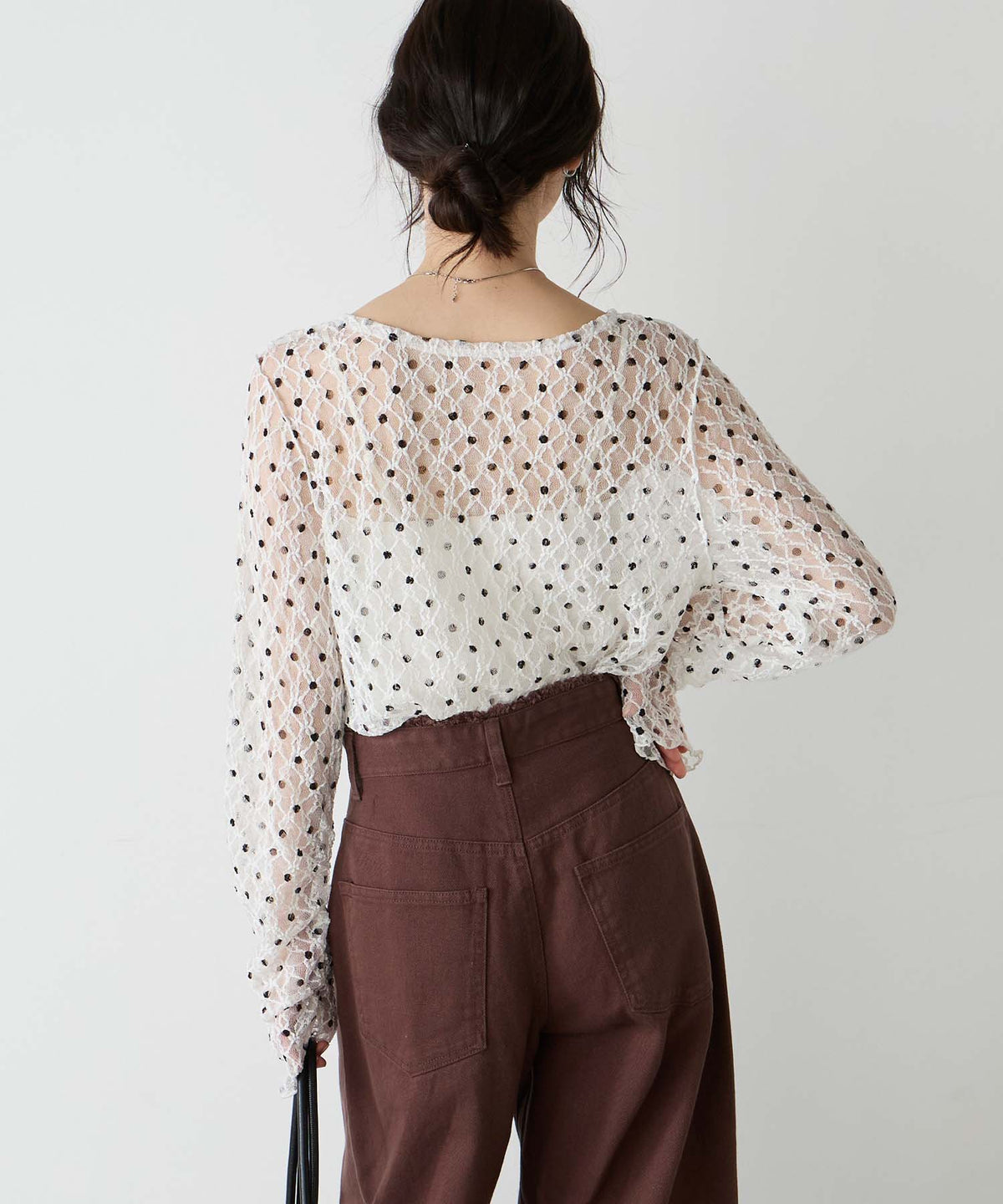 forksy 必入碎花/波點Sheer Lace Top - Image 15
