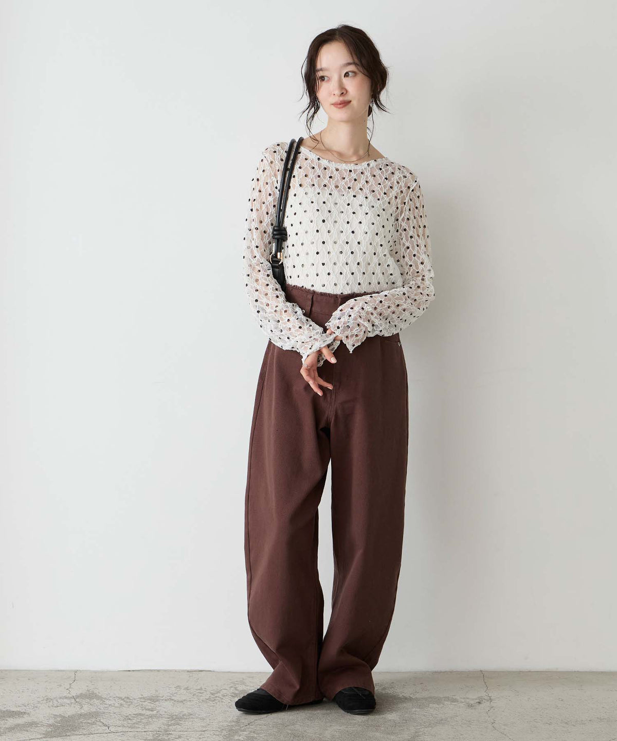 forksy 必入碎花/波點Sheer Lace Top - Image 17