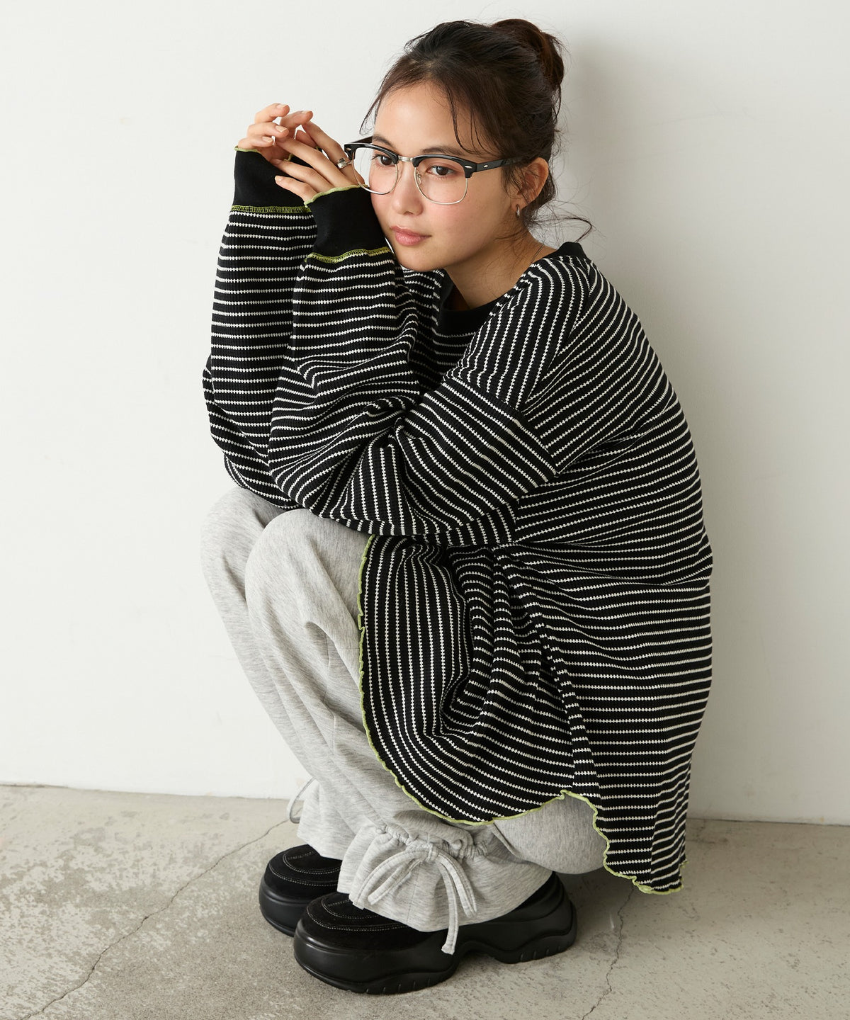forksy. Oversized Waffle Tee - Image 3