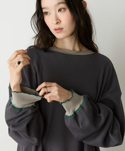 forksy. Oversized Waffle Tee - Image 59