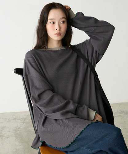 forksy. Oversized Waffle Tee - Image 60