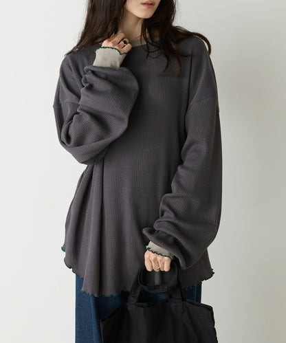 forksy. Oversized Waffle Tee - Image 62
