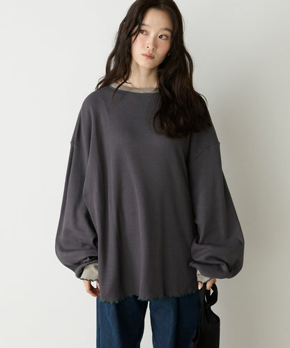 forksy. Oversized Waffle Tee - Image 64