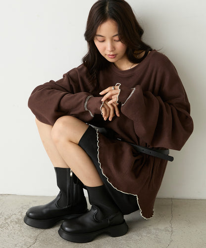 forksy. Oversized Waffle Tee - Image 70