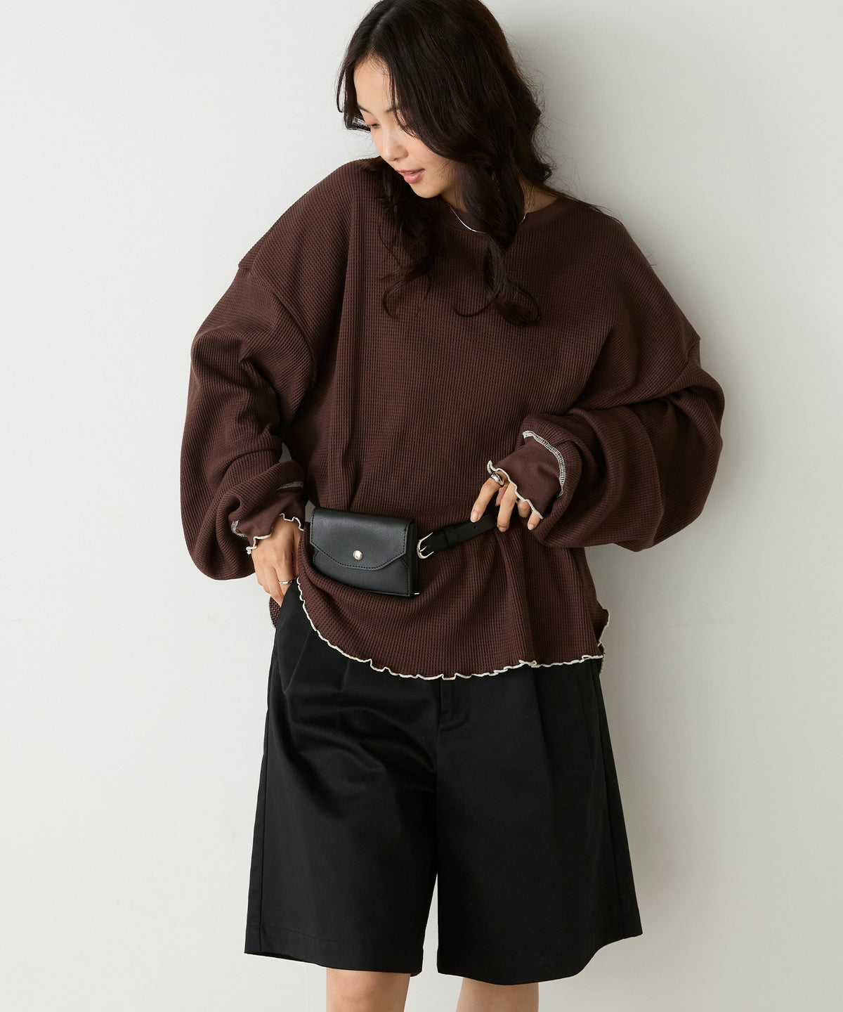 forksy. Oversized Waffle Tee - Image 74