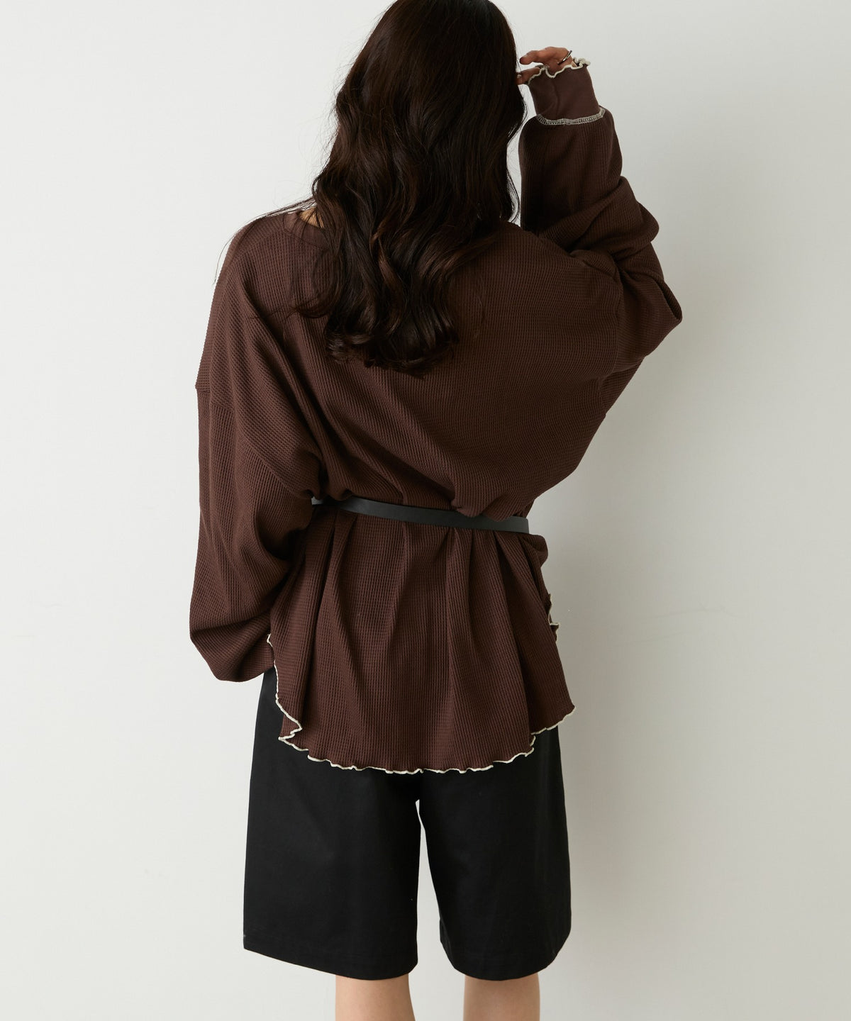 forksy. Oversized Waffle Tee - Image 77
