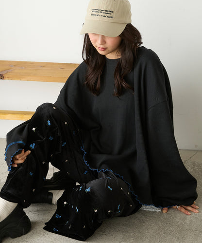 forksy. Oversized Waffle Tee - Image 35