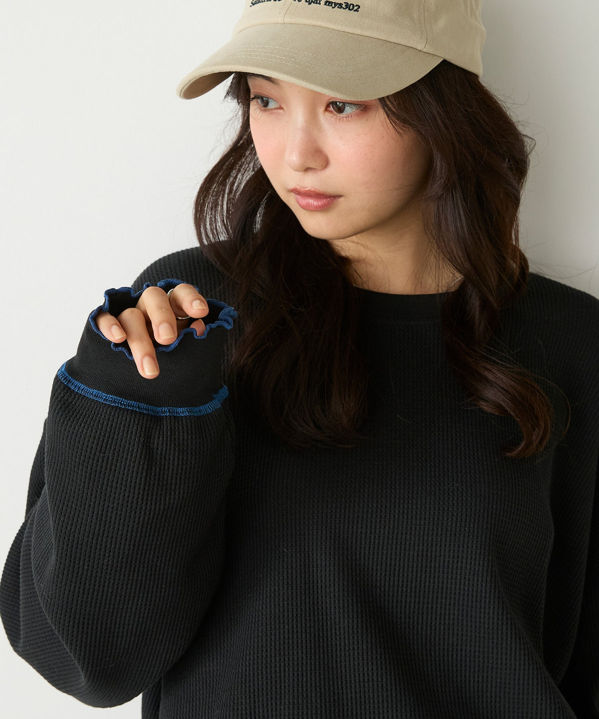 forksy. Oversized Waffle Tee - Image 36