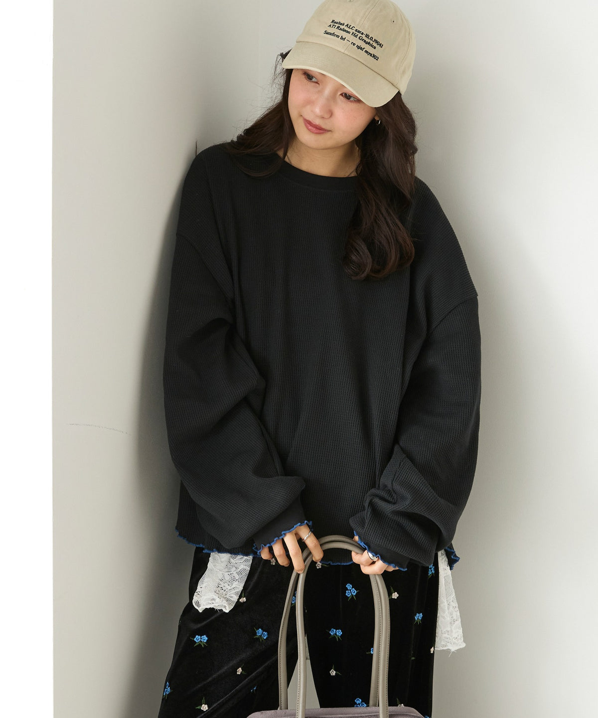 forksy. Oversized Waffle Tee - Image 37