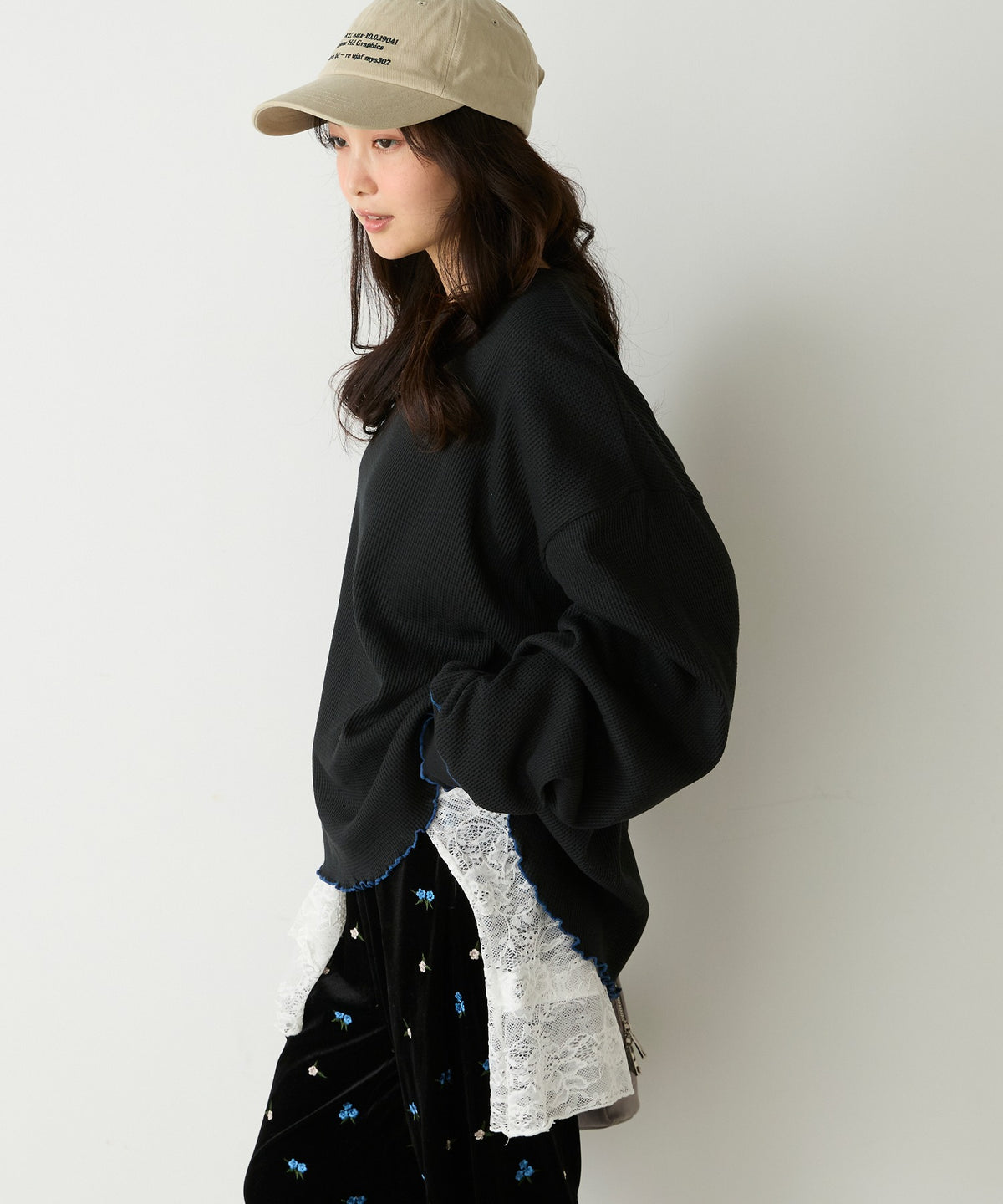 forksy. Oversized Waffle Tee - Image 42