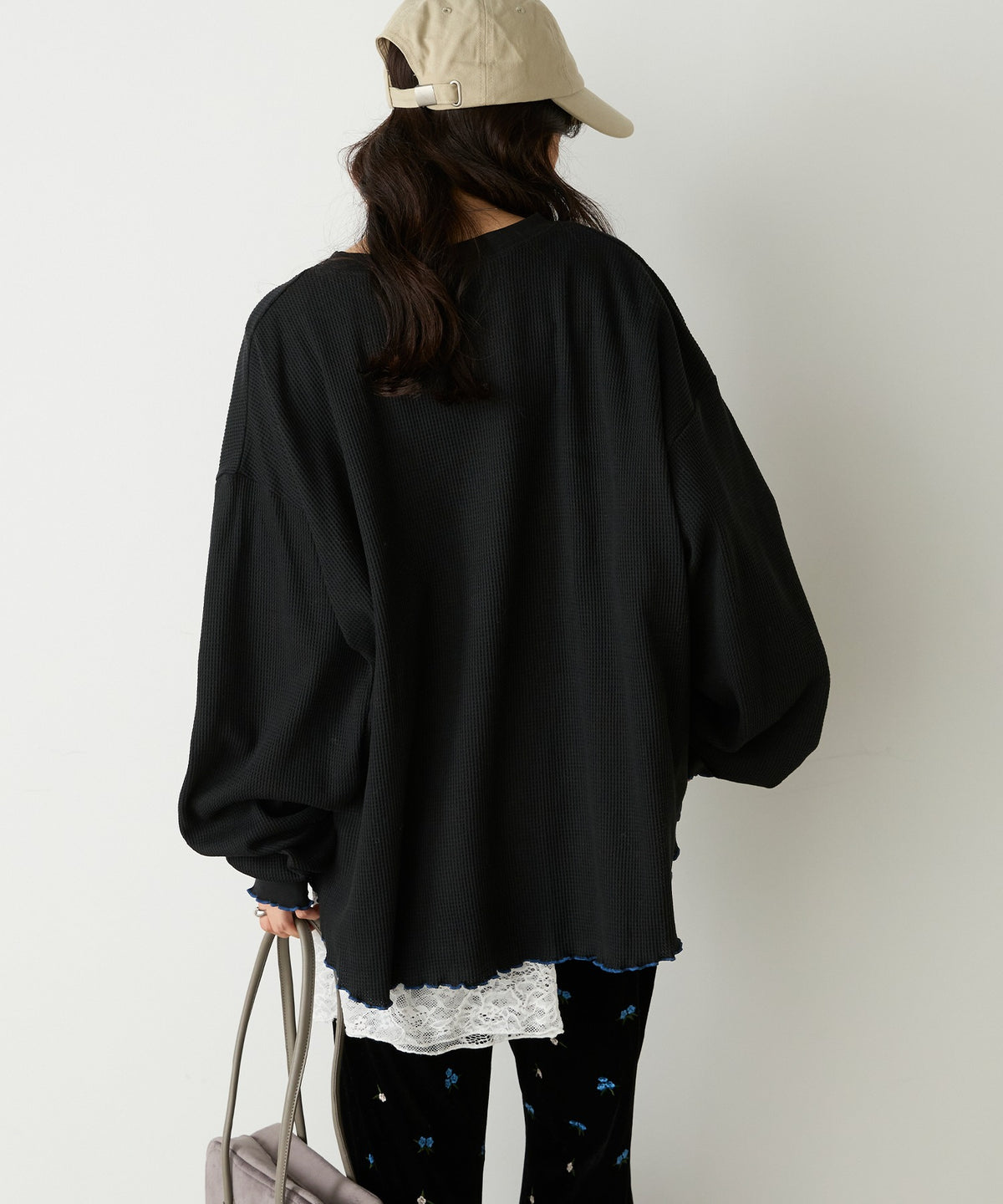forksy. Oversized Waffle Tee - Image 43