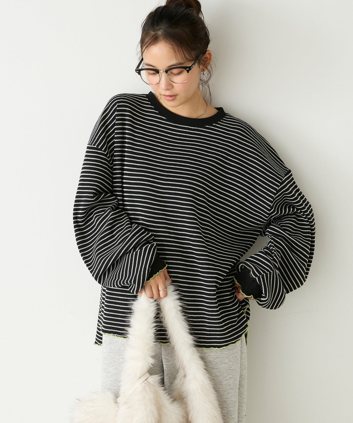 forksy. Oversized Waffle Tee - Image 27