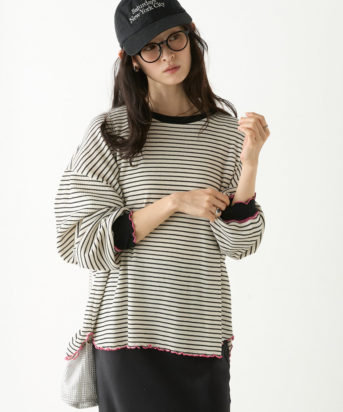 forksy. Oversized Waffle Tee - Image 13