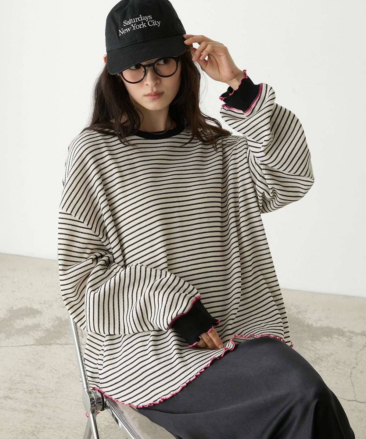 forksy. Oversized Waffle Tee - Image 14