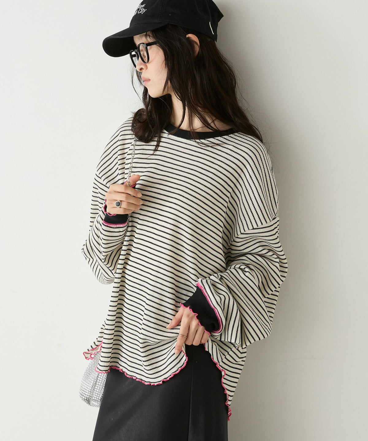 forksy. Oversized Waffle Tee - Image 15