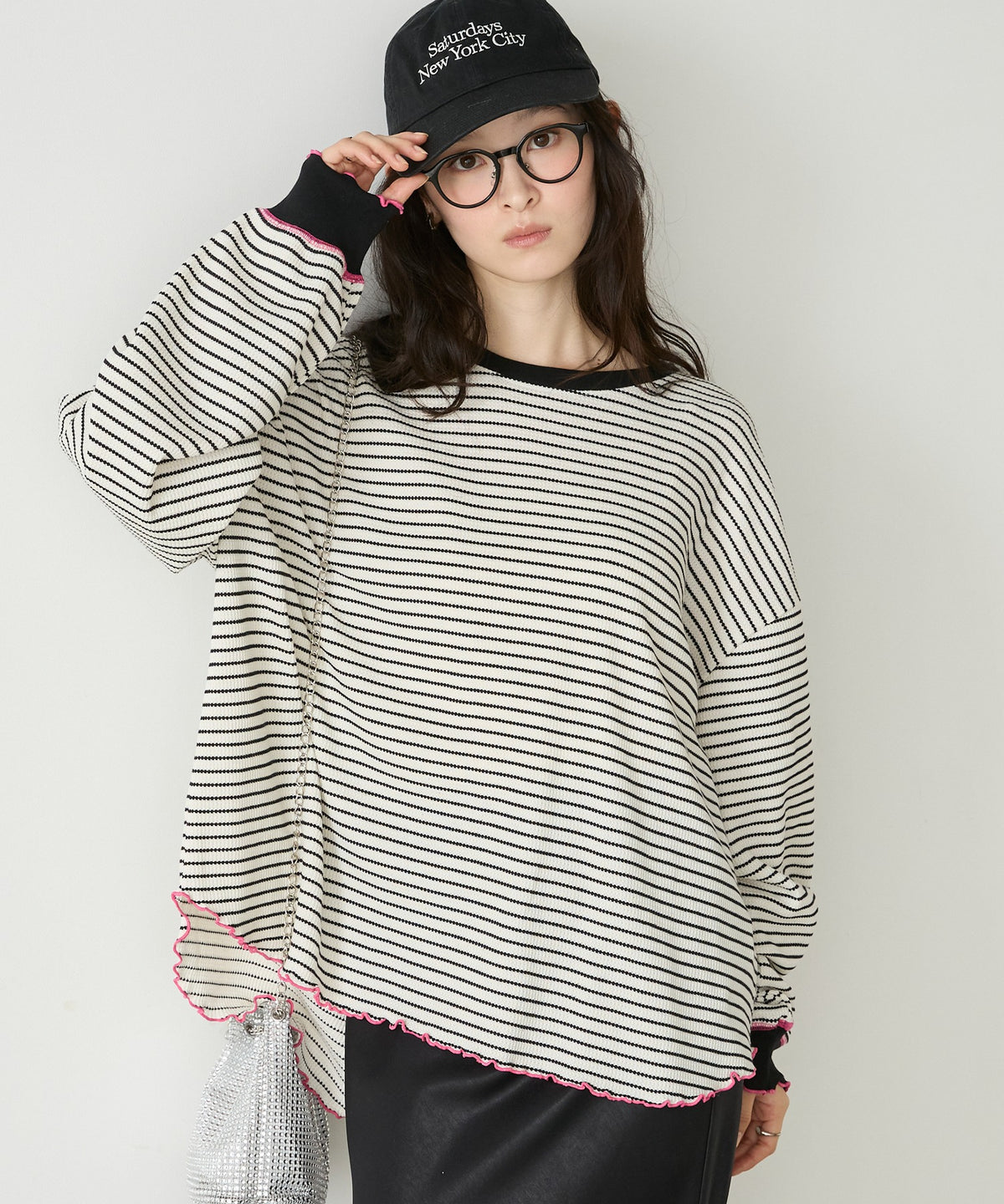 forksy. Oversized Waffle Tee - Image 22