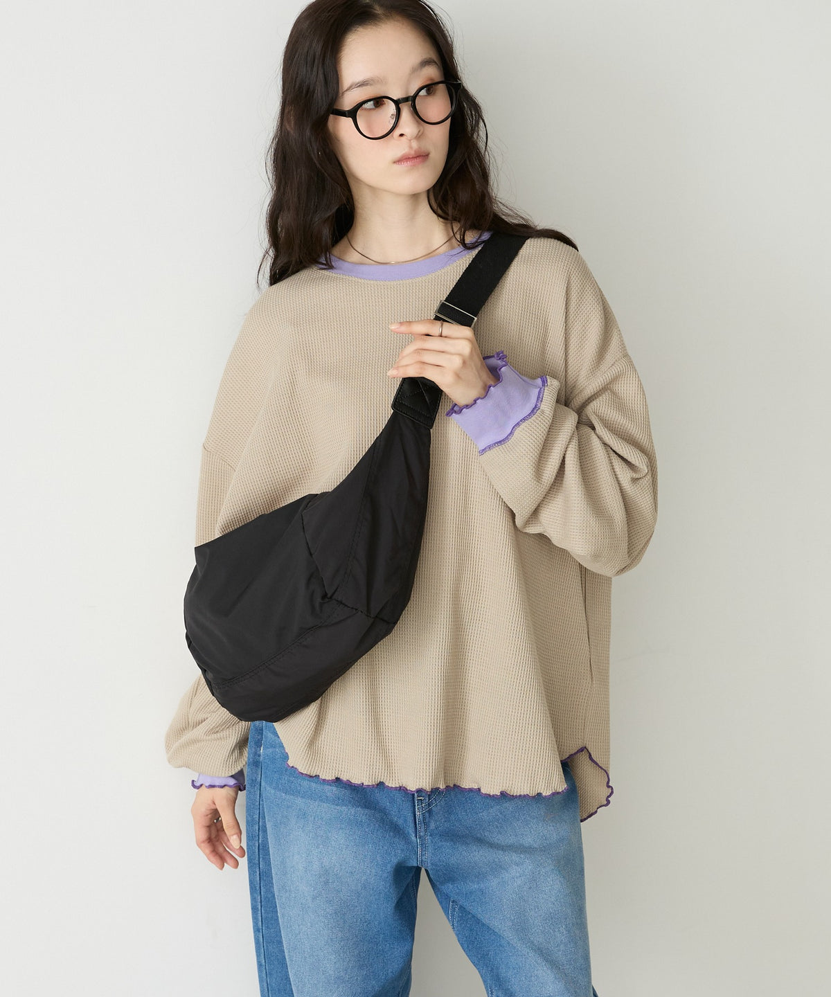 forksy. Oversized Waffle Tee - Image 83