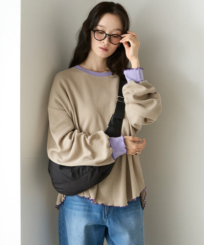 forksy. Oversized Waffle Tee - Image 84