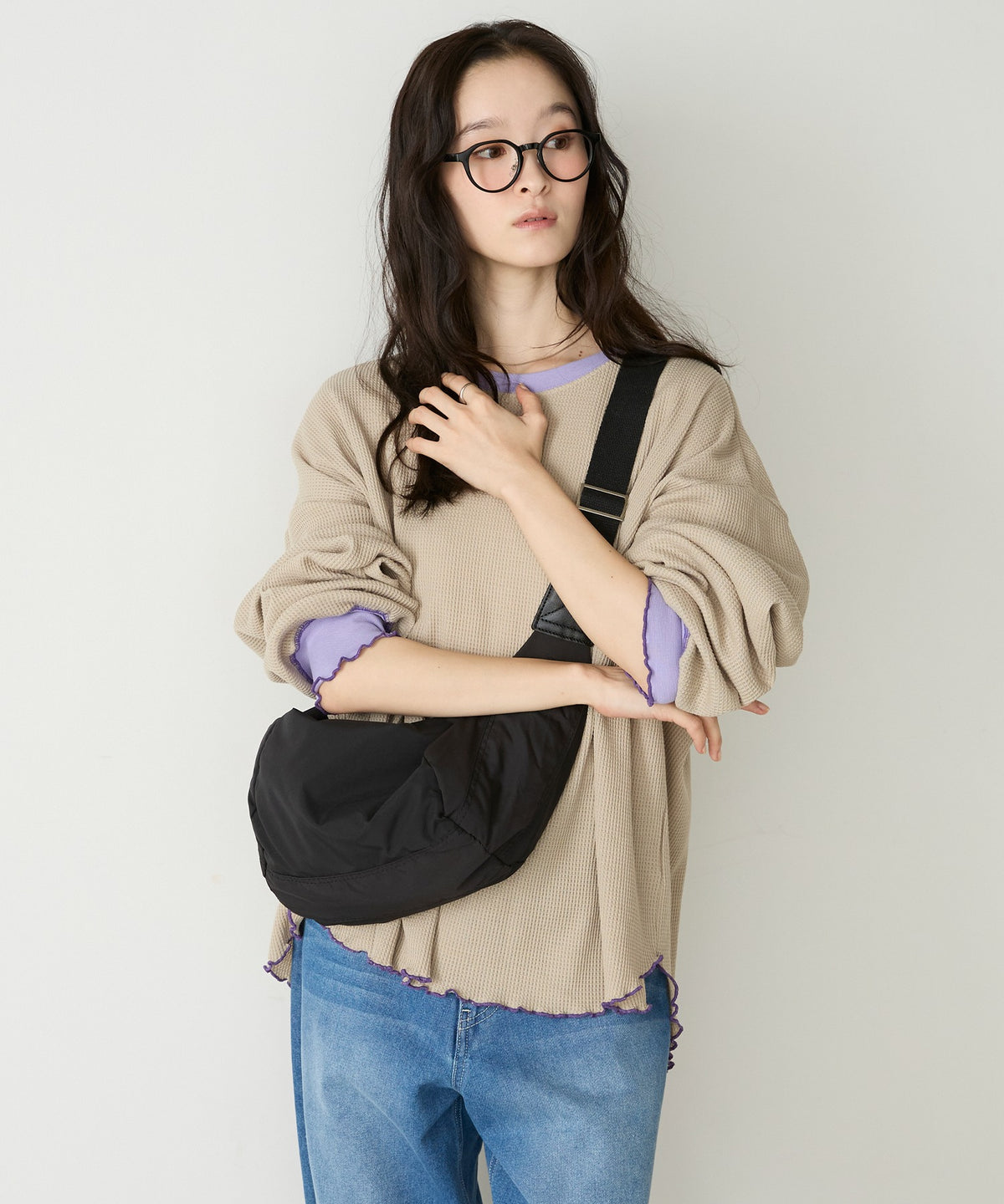 forksy. Oversized Waffle Tee - Image 85