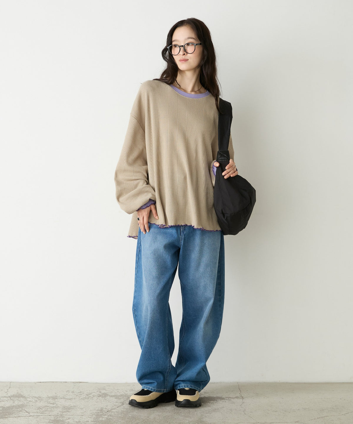 forksy. Oversized Waffle Tee - Image 91