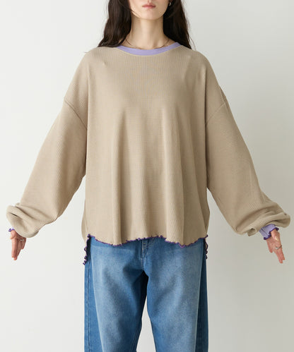 forksy. Oversized Waffle Tee - Image 92